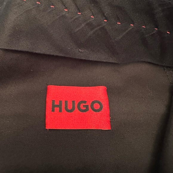 HUGO BOSS Men's TOM 224X Modern-Fit Wool Blend Pants 34R Navy Plaid $198 New - Picture 2 of 11